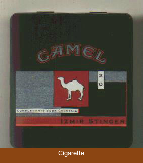 Camel Exotic Blends Izmir Stinger cigarettes metal box