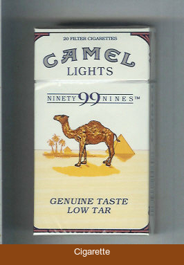 Camel Lights 99s cigarettes hard box