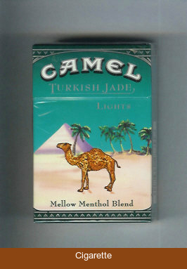 Camel Turkish Jade Mellow Menthol Blend Lights cigarettes hard box