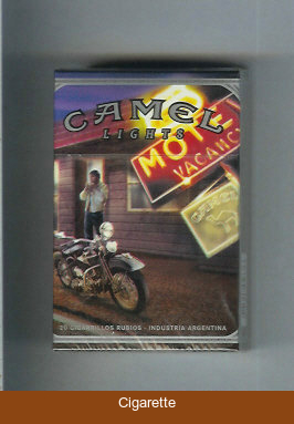 Camel Cigarettes Road Lights hard box