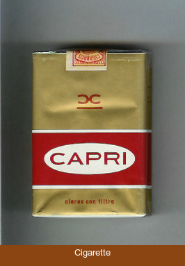 Capri mexican version cigarettes soft box