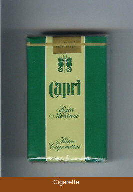 Capri Menthol cigarettes soft box