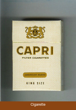 Capri israeli version American Blend cigarettes hard box