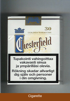 Chesterfield cigarettes Golden Tobaccos 30