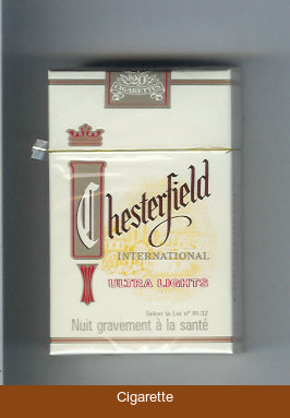 Chesterfield International Ultra Lights cigarettes
