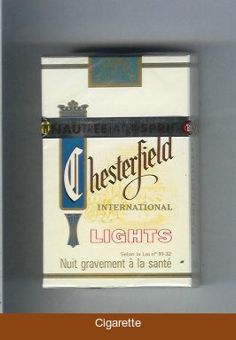 Chesterfield International Lights cigarettes
