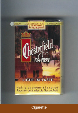 Chesterfield Southern Special Light in Taste cigarettes