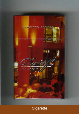 Davidoff  Classic collection design Signature Edition 100s cigarettes hard box