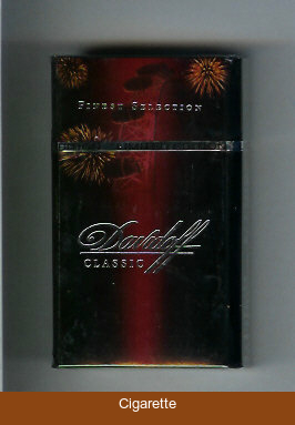 Davidoff Classic collection design Finest Selection 100s cigarettes hard box