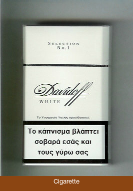 Davidoff White Selection No 1 100s cigarettes hard box