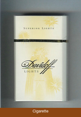 Davidoff Lights Superior Lights 100s cigarettes hard box
