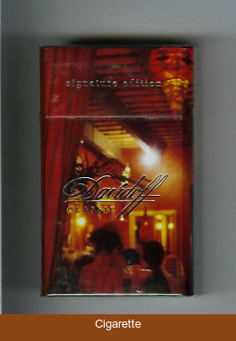Davidoff 100s cigarettes Classic collection design Signature Edition hard box