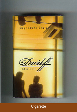 Davidoff Classic Signature Edition collection design 100s cigarettes hard box