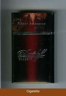 Davidoff Classic Finest Selection collection design 100s cigarettes hard box