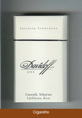 Davidoff One Infinite Lightness 100s cigarettes hard box