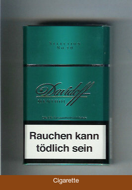 Davidoff Menthol Selection No 10 100s cigarettes hard box