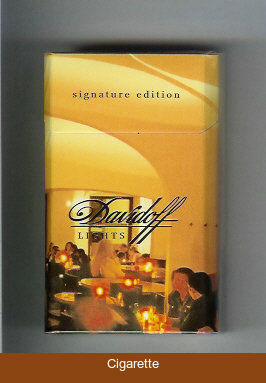 Davidoff 100s cigarettes collection design Classic Signature Edition hard box