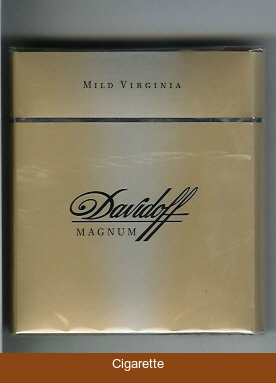 Davidoff Magnum Mild Virginia 100s cigarettes wide flat hard box