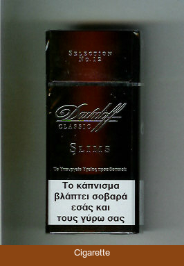 Davidoff Selection No 12 Classic Slims 100s cigarettes hard box
