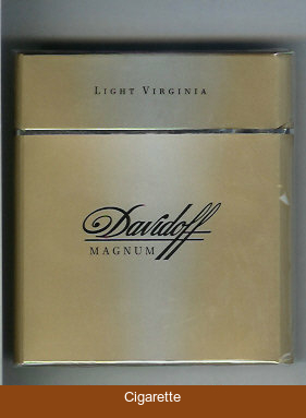 Davidoff Magnum Light Virginia grey 100s cigarettes wide flat hard box