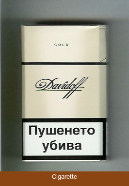 Davidoff Gold 100s cigarettes hard box