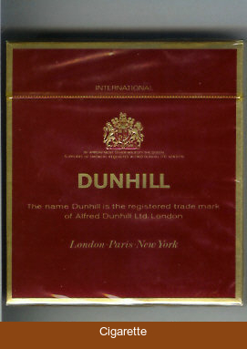 Dunhill International 100s cigarettes wide flat hard box