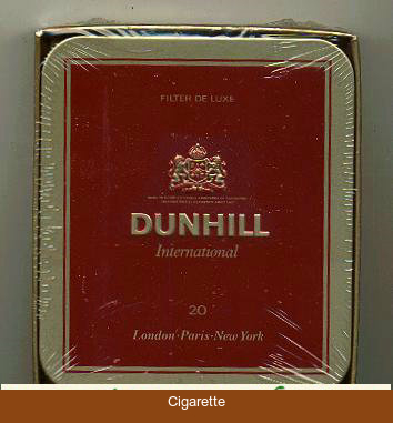 Dunhill International Filter De Luxe 20 100s cigarettes Metal box
