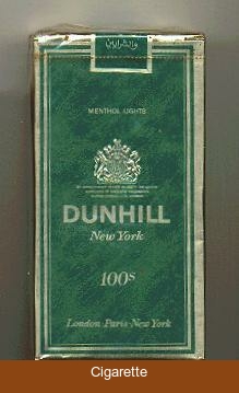 Dunhill Menthol Lights 100s cigarettes soft box