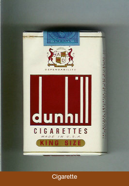 Dunhill Cigarettes King Size Made in USA soft box