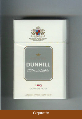 Dunhill Ultimate Lights 1 mg cigarettes hard box