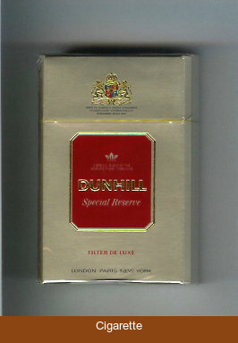 Dunhill Special Reserve Filter De Luxe cigarettes hard box