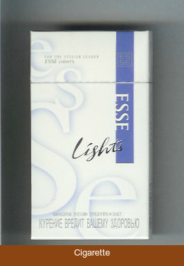 Esse Lights 100s cigarettes hard box