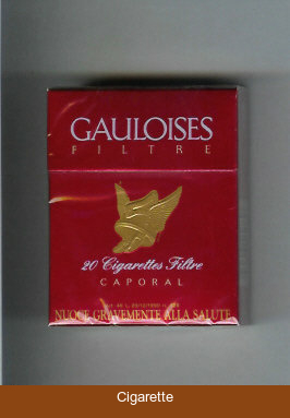 Gauloises Filtre Caporal red cigarettes hard box