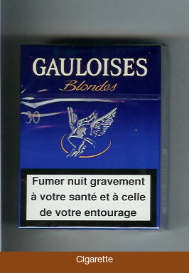 Gauloises Blondes 30s blue Cigarettes hard box