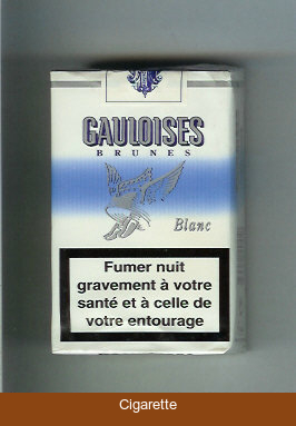 Gauloises Brunes Blanc cigarettes soft box