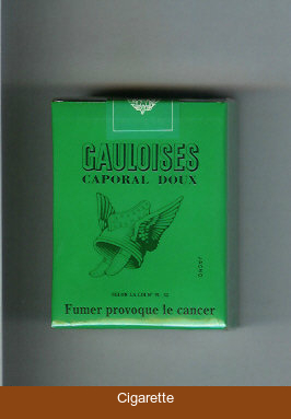 Gauloises Caporal Doux green cigarettes soft box
