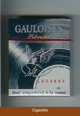 Gauloises Blondes Legeres grey 25s cigarettes hard box