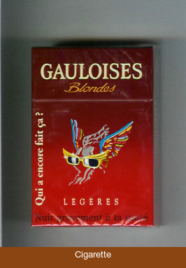Gauloises Blondes cigarettes Qui a Encore Fait Ca ' Legeres hard box