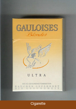 Gauloises Blondes Ultra Cigarettes hard box