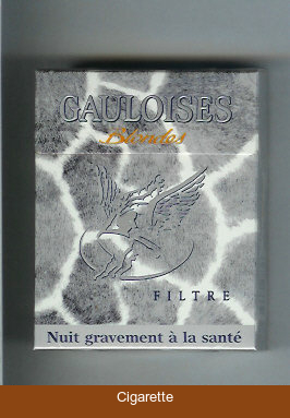 Gauloises Blondes Filtre grey 25s cigarettes hard box