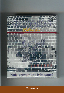 Gauloises Blondes Legeres 25s grey cigarettes hard box