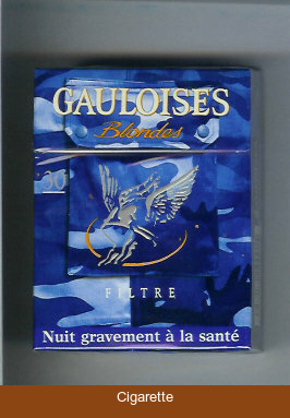 Gauloises Blondes Filtre 30s blue hard box cigarettes