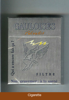 Gauloises Blondes cigarettes Qui a Encore Fait Ca ' Filtre grey 25s hard box