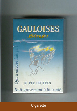 Gauloises Blondes Cigarettes Super Legeres Qui a Encore Fait Ca ' hard box