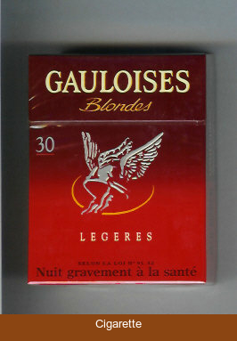 Gauloises Blondes Legeres 30s red Cigarettes hard box