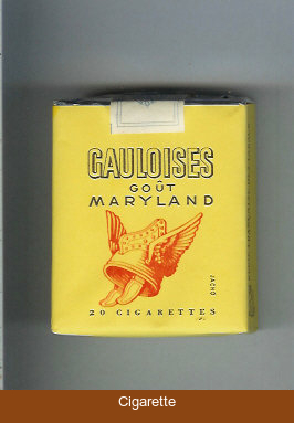 Gauloises Gout Maryland yellow cigarettes soft box