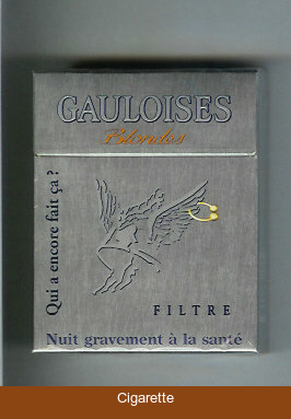 Gauloises Blondes Qui a Encore Fait Ca ' Filtre grey 25s cigarettes hard box