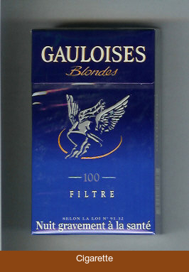 Gauloises Blondes 100s Filtre blue Cigarettes hard box