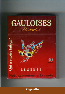 Gauloises Blondes cigarettes Qui a Encore Fait Ca ' Legeres 30s hard box