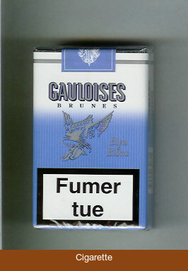 Gauloises Brunes Bleu and Blanc cigarettes soft box